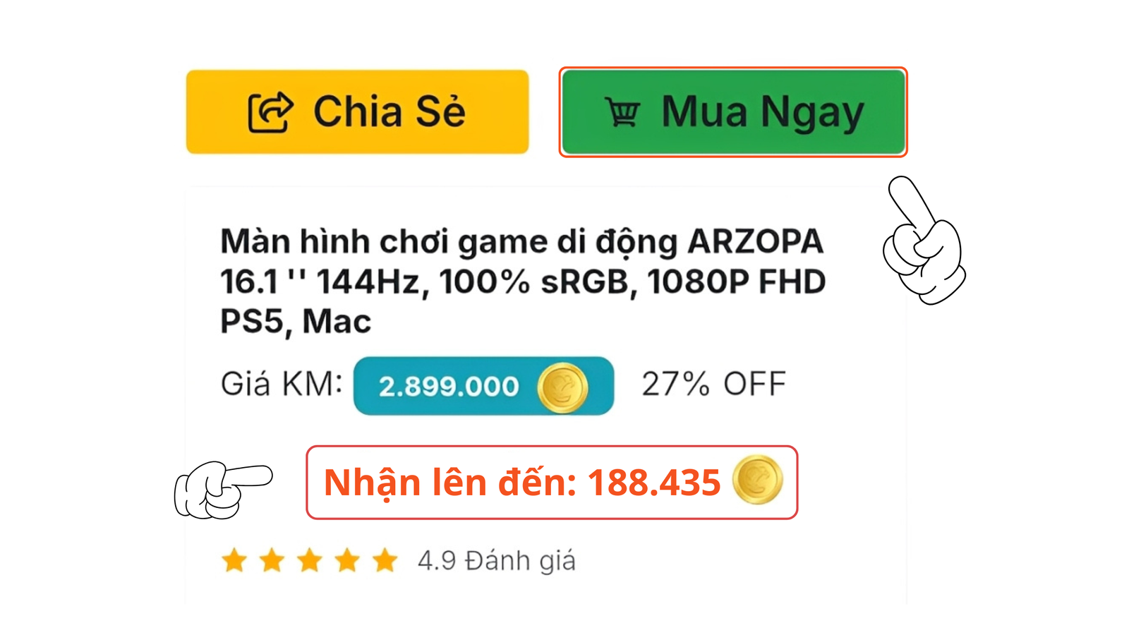 Mua hàng nhận thưởng